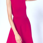 Ted Baker Kathryn Cutout Knit Fit & Flare Magenta Deep Pink Rose Dress Size 2 Photo 0