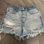 American Eagle Outfitters Ripped Jean Shorts Photo 0