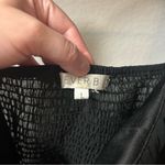 Ever B Corset Smocked Blouse Black LARGE Photo 4