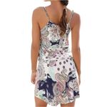 Lascana Blouson Sleeveless Mini Dress in Blue Multi Paisley size 8 Tie Waist Photo 2