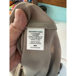 Pleione  Taupe Solid Collared V-Neck Button Front‎ Pocket Tunic Top M Photo 5