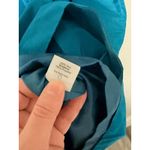 J.Crew  Sleeveless Dress Size 14 Blue Ruffle Neck Party Cocktail Photo 3