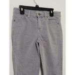 Loft Ann Taylor Women's Modern Skinny Crop Jeans Grey Raw Hem 24/00 Photo 2
