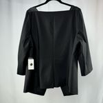 Eloquii NWT  Collarless Blazer‎ Jacket in Black Size 16 Photo 2