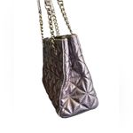 Kate Spade Pewter Sedgwick Place Phoebe Shoulder Quilted Metallic Handbag Photo 9