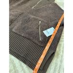 New Women's FLX Chunky Long Sleeve Quarter Zip Boucle Sweater Size L Brown Size L Photo 15