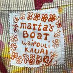 Martas Boat Waipouli Kauai Shorts Womens OS Orange Red Floral Coconut Girl Beach Size L Photo 8