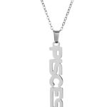 Stainless Steel Pisces Zodiac Necklace Silver Photo 0