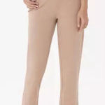 Isaac Mizrahi Isaac Mizrahi 24/7 Stretch Crop Pants Back Slit Hem Cappuccino Womens Tall 0T Photo 0