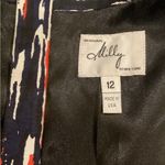 Milly of New York Olivia Silk Linen Peplum mini retro Dress Sleeveless Sheath 12 Black Photo 12