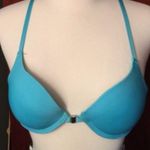 Rampage Turquoise lace cheetah design racerback bra Photo 2