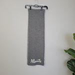 All Saints Gray Logo Jacquard Scarf Photo 1