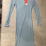 Cider Sheer Blue Midaxi Cover Up Dress Photo 0