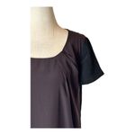 ALLSAINTS Dress Women 4 Brown Black Silky Lacyn Colorblock Panel Mini Shift Photo 5