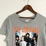 Junk Food Womens Tee T Shirt Gray Def Leopard Band 100% Cotton Size XXL Photo 2