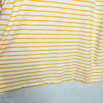 Madewell 3XL Yellow Gold Striped V-Neck T-Shirt Short Sleeve Eco-Friendly Photo 8