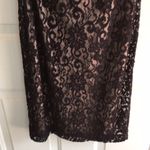 Venus  Sexy Lacy Strapless Dress Stretchy Black/Tan/Beige Size Small Photo 5