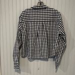 Velvet Heart  Long Sleeve Checkered Button Down Shirt -Black and White Large NWOT Photo 6