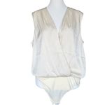 NWT Favorite Daughter The Sleeveless Date‎ Blouse Bodysuit Champagne Cream Sz L Size L Photo 4