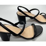 J.Crew Black Lucie Slingback Block Heel Sandals Women's Size 9 Photo 4