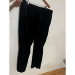 Good American  Black Velvet Wide Leg Trouser Pants 22 PLUS Photo 7