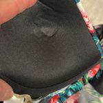 Shade & Shore Black tropical Halter Tankini Top sz 36B push-up NWT Photo 2