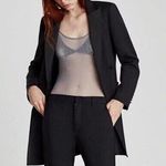 ZARA Sheer Gray Bodysuit Shiny Appliqué Sequins Photo 1