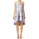 Slate + Willow Gabi Purple Floral Jacquard Print Sleeveless V-Neck Dress Size 6 Photo 7