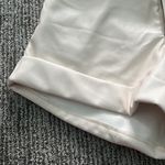 Cream Leather Shorts White Size XS Photo 1
