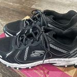 Skechers Hillcrest Vast Adventure Shoes Black White Lace Up Trail Photo 3