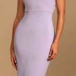 Lulus NWOT Hold Your Attention Lilac Purple One-Shoulder Sleeveless Midi Dress Photo 0