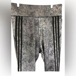 Adidas Aeroready Size L Black Speckled High Rise Workout Leggings Women's Photo 2