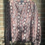 Jones New York Pink snakeskin designed shirt by  Photo 2