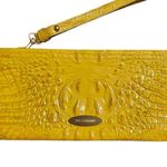 Brahmin Yellow Crocodile Embossed Wristlet Clutch Photo 0