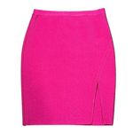 NBD  x Naven Christy Skirt in Fuchsia Pink Photo 0