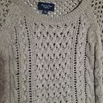 American Eagle  Outfitters Womens Sweater Size Small Tan Cable Knit Grunge Photo 1