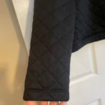 GapFit Quilted Mockneck Sweatshirt size Large Black Photo 11