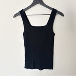 Madewell Top Womens Rib Square-Neck Sweater Tank Black Layer Basic XS NEW Photo 7