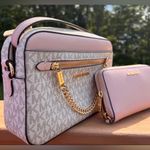 Michael Kors  Powder Blush Crossbody Bag with Matching Continental Wallet NWT Photo 2