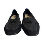 SAS hope slip on ladies size 10.5 W Black Suede Loafers Tassel Comfort Flats Photo 2