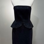 White House | Black Market CLEARANCE! Black WHBM Strapless Lace Peplum Sheath Dress Size 6 NWT Photo 0