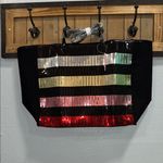 Victoria's Secret Black Sequin Tote Bag Photo 0