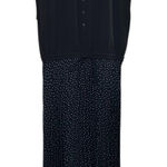 Loft Pleated Henley Dress in Forever Navy Women's Size 12 Blue Photo 0