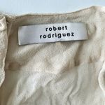 Robert Rodriguez top size 6 cream ruffle sweetheart Photo 7