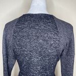 Bobeau Womens Sweater Grey Black Heathered Stretch Crew Neck Long Sleeve Dress M Photo 6