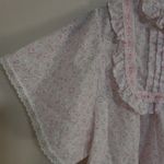 Ballet Lingerie of NY L Nightgown Duster Housecoat Snap Front Short Sleeved Pink Size L Photo 2