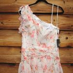 Mac Duggal  55810 Womens Floral Ruffle One Shoulder Gown Dress Photo 10