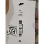 C by Bloomingdale's Cashmere Toile Crewneck Sweater Blue Cream Size XL Photo 7