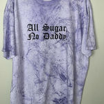 Comfort Colors Womens “All Sugar No Daddy” graphic tee size XL Photo 0