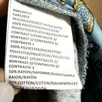 Anthropologie  Tiny Top Sleeveless V-Neck Side Tie Floral Blue XSmall Photo 3